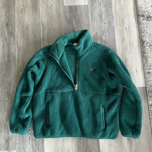 AVIATOR NATION (AV) fleece half zip green size Large - Picture 6 of 7